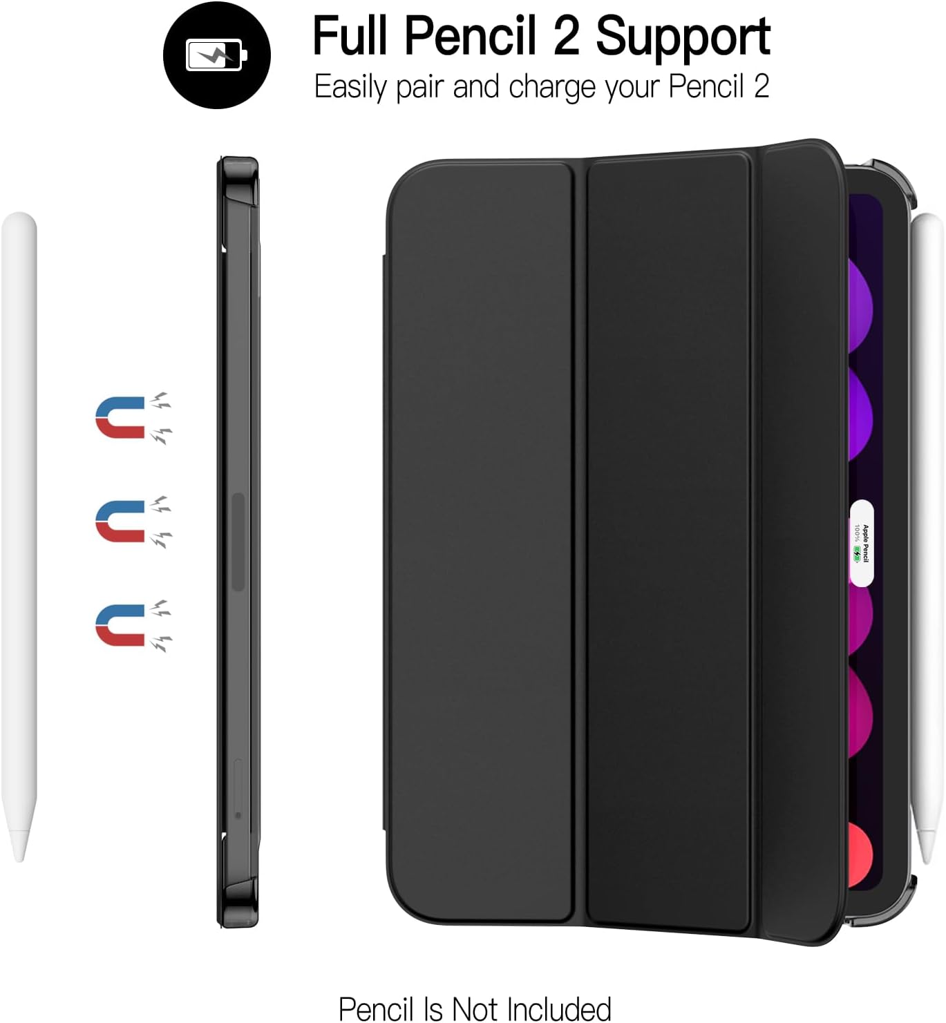 Case for iPad mini 2024 A17 Pro Chip (Grey, White, Silver)