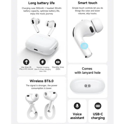 Support dynamic Heart Rate and Blood Oxygen saturation detection Usage Time 4Hours Bluetooth 6.0 Siri