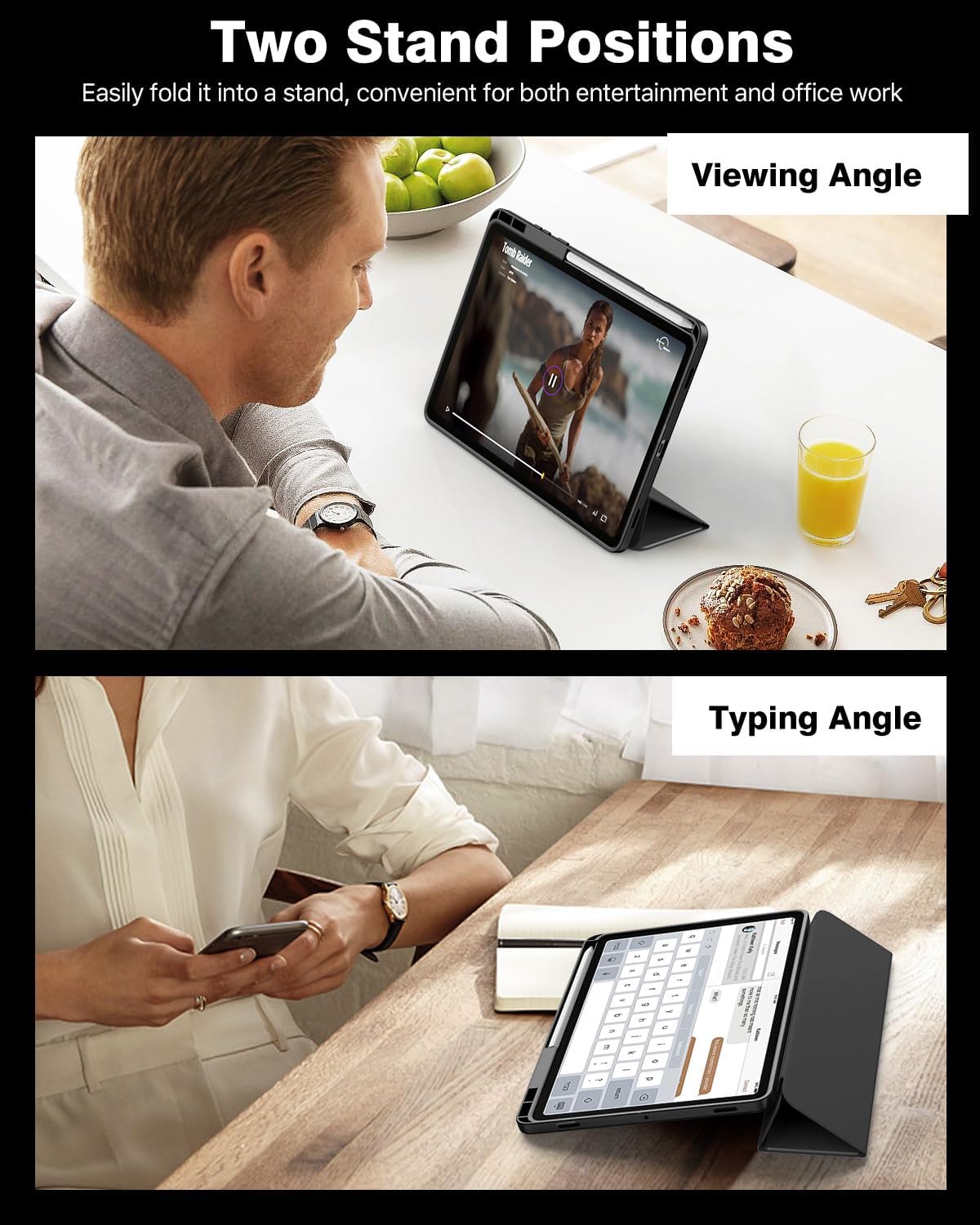 Protective Cover S11 SM-X730/X736B - Slim Stand Soft TPU with S Pen Holder