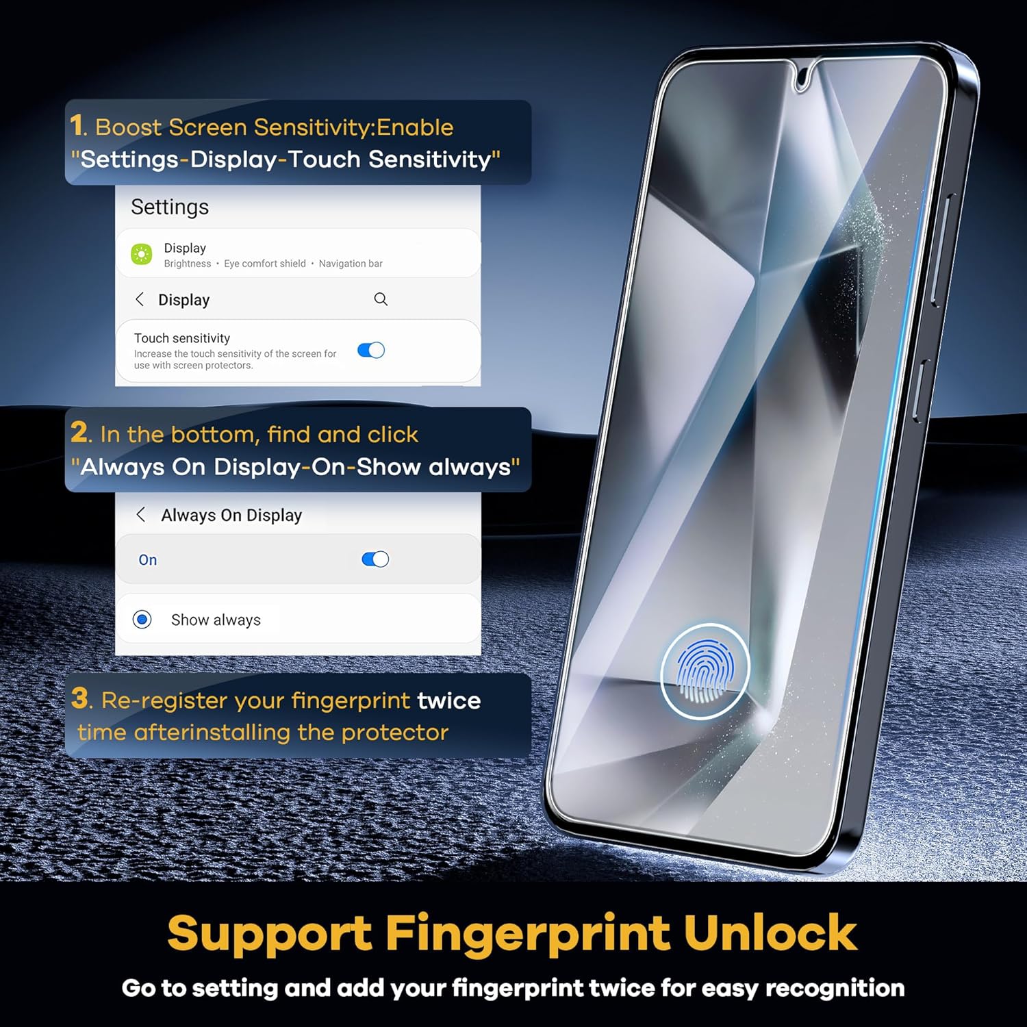 Clear Glass- Samsung S24/S25-Series